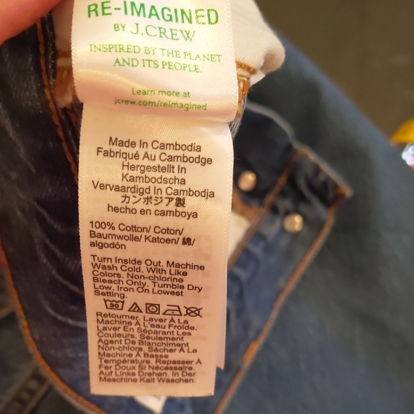 J. Crew Factory Light Blue Straight Jeans - Picture 7 of 7